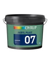DYRUP Vægmaling Akryl Plast glans 07 10 Liter - Hvid