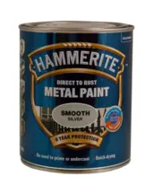 Hammerite glat effekt metalmaling i sølv. Dåse med 750 ml.