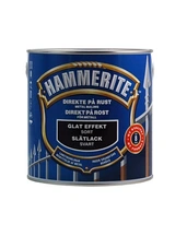 Hammerite glat effekt metalmaling i sort. Dåse med 2,5 liter.