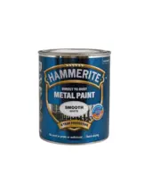 Hammerite glat effekt metalmaling i sort. Dåse med 750 ml.