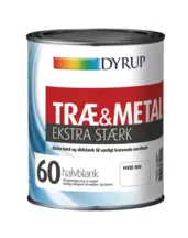 DYRUP Træ & Metal maling Ekstra Stærk Glans 60 Halvblank 1 Liter - Base 10