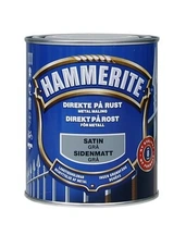 Hammerite satin effekt metalmaling i grå. Dåse med 750 ml.